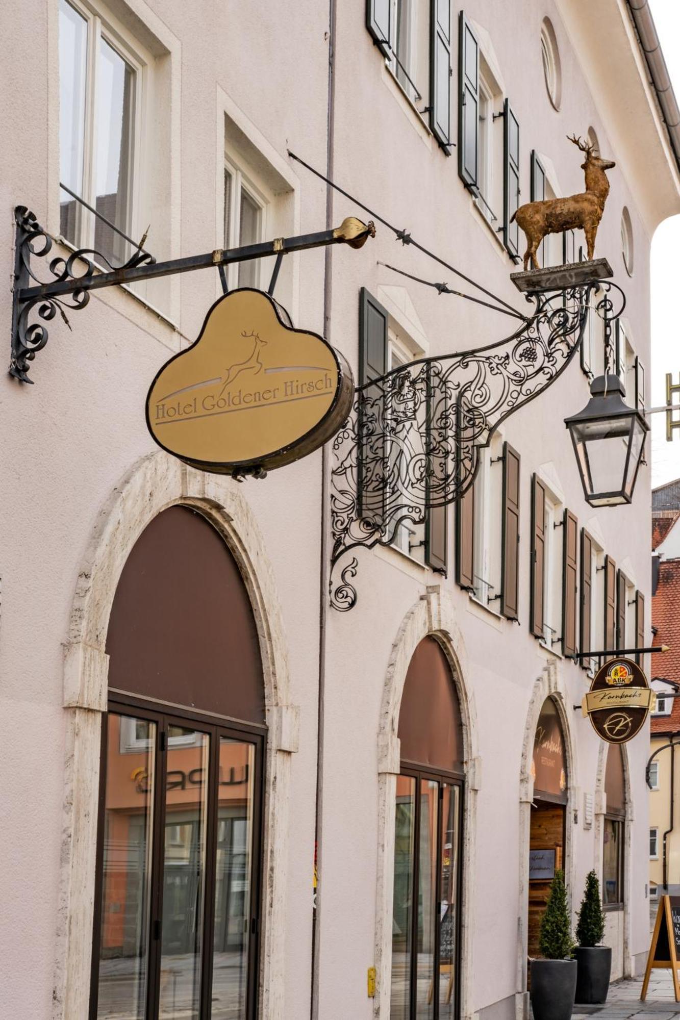 Hotel Goldener Hirsch Kaufbeuren Exterior foto